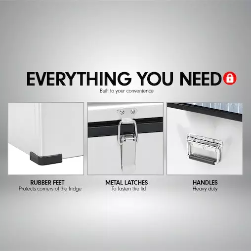 Kolner 125L Portable Camping Fridge And Freezer 12v-240v 4 Kolner 125L Portable Camping Fridge And Freezer 12v-240v - Image 4