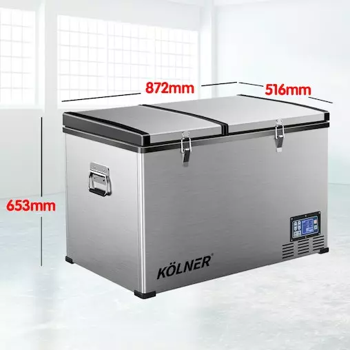 Kolner 125L Portable Camping Fridge And Freezer 12v-240v 2 Kolner 125L Portable Camping Fridge And Freezer 12v-240v - Image 2