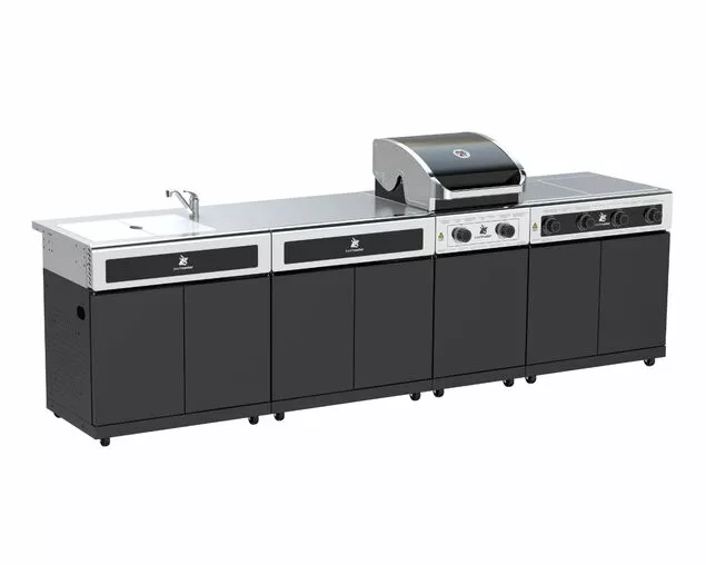 Beefmaster Classic 2 Burner BBQ Kitchen On Classic Cart 1 Beefmaster Classic 2 Burner BBQ Kitchen On Classic Cart