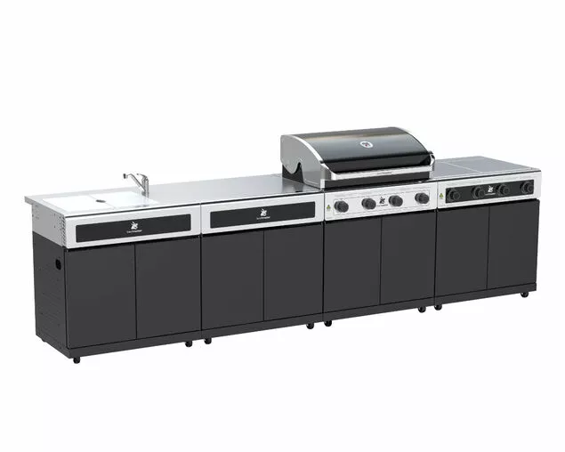 Beefmaster Classic 4 Burner BBQ Kitchen On Classic Cart 2 Beefmaster Classic 4 Burner BBQ Kitchen On Classic Cart - Image 2