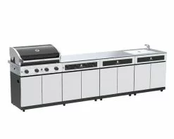 Beefmaster Classic 4 Burner BBQ Kitchen On Deluxe Cart