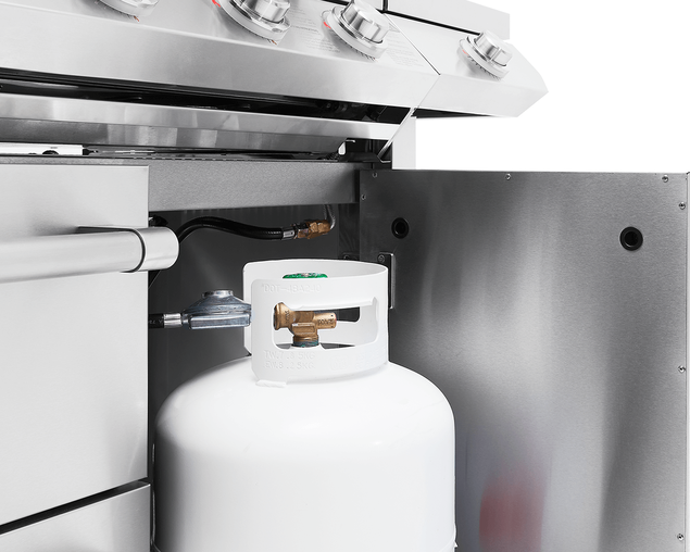 BeefEater 7000 Premium 5 Burner Flame Failure BBQ On Side Burner Cart 10 BeefEater 7000 Premium 5 Burner Flame Failure BBQ On Side Burner Cart - Image 10