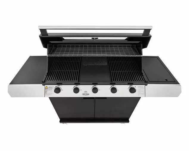 BeefEater 1200 Series - 5 Burner Black Enamel BBQ With Side Burner 3 BeefEater 1200 Series - 5 Burner Black Enamel BBQ With Side Burner - Image 3