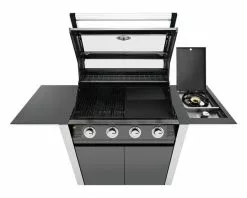 BeefEater 1600 Series - 4 Burner Stainless Steel BBQ With Side Burner (Dark) -Barbeques shop BMG1641DA 08