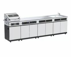 Beefmaster Deluxe 2 Burner BBQ Kitchen On Deluxe Cart