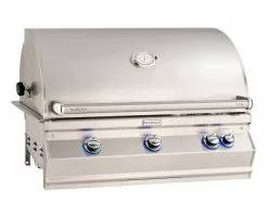 Fire Magic Grills Aurora A790i 3 Burner Built-In BBQ (H Shaped Burners) With Analog Thermometer, Backburner & Rotisserie Kit