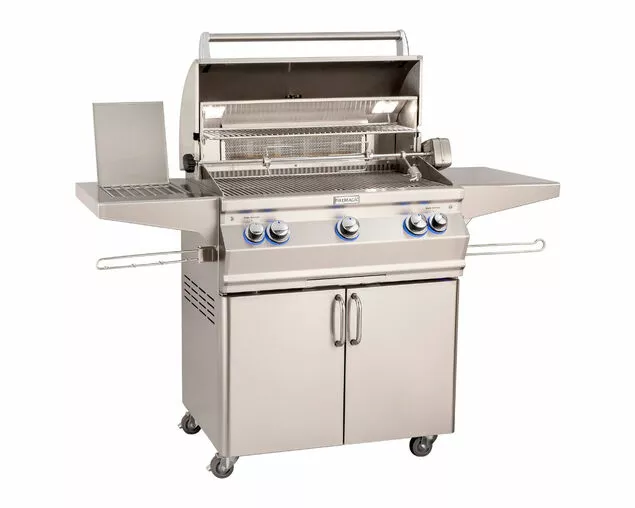 Fire Magic Grills Aurora A660s Free Standing 3 Burner BBQ (H Shaped Burners) With Analog Thermometer, Backburner & Rotisserie Kit 2 Fire Magic Grills Aurora A660s Free Standing 3 Burner BBQ (H Shaped Burners) With Analog Thermometer, Backburner & Rotisserie Kit - Image 2
