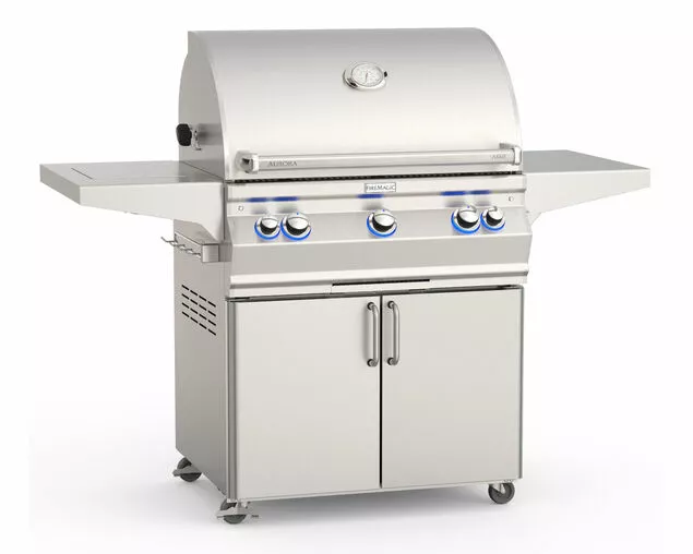 Fire Magic Grills Aurora A660s Free Standing 3 Burner BBQ (H Shaped Burners) With Analog Thermometer, Backburner & Rotisserie Kit 1 Fire Magic Grills Aurora A660s Free Standing 3 Burner BBQ (H Shaped Burners) With Analog Thermometer, Backburner & Rotisserie Kit