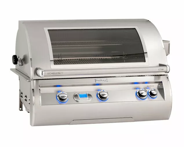 Fire Magic Grills Echelon E790i 3 Burner Built-In BBQ (H Shaped Burners) With Digital Thermometer And Magic Window 1 Fire Magic Grills Echelon E790i 3 Burner Built-In BBQ (H Shaped Burners) With Digital Thermometer And Magic Window
