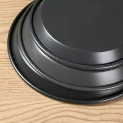 SOGA 8-inch Round Black Steel Non-stick Pizza Tray Oven Baking Plate Pan -Barbeques shop GZH1LUJyKdoaJSkxFsEbCactk 5