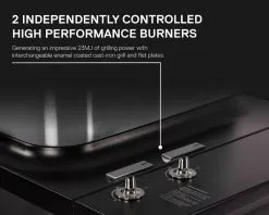 Everdure By Heston Blumenthal FORCE 2 Burner BBQ With Stand 22 Everdure By Heston Blumenthal FORCE 2 Burner BBQ With Stand -Barbeques shop HBG2B 08