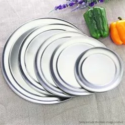 SOGA 6X 12-inch Round Aluminum Steel Pizza Tray Home Oven Baking Plate Pan -Barbeques shop IuFXIPk gWBe60FaeGgn1jaE8 7