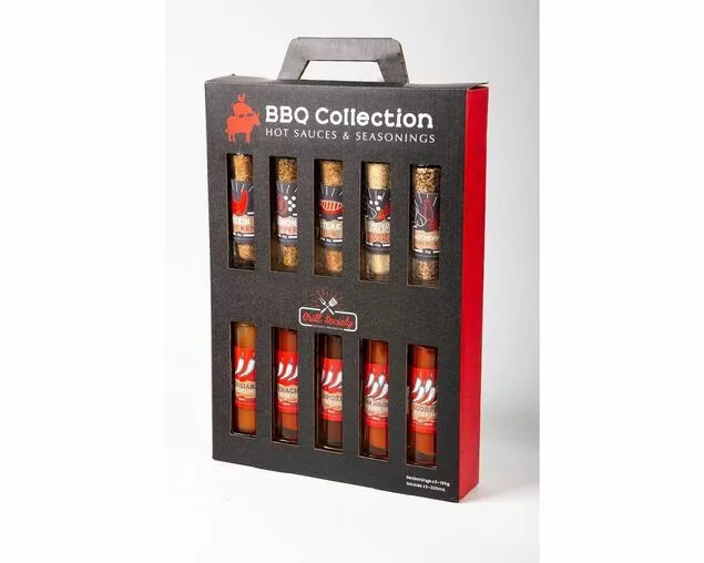 Grill Society 10 Piece Seasoning & Hot Sauce Collection 1 Grill Society 10 Piece Seasoning & Hot Sauce Collection