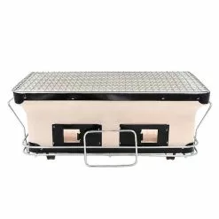 Healthy Choice Portable Hibachi Tabletop Grill Dual Charcoal BBQ Chambers -Barbeques shop QzAz9G1cFpeVDSA3ehihkBKBM