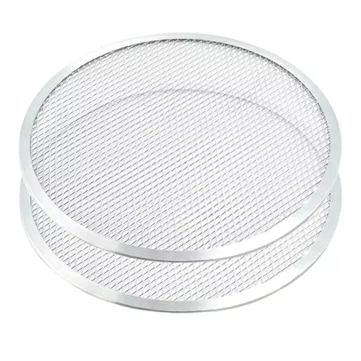 SOGA 2X 8-inch Round Seamless Aluminium Nonstick Commercial Grade Pizza Screen Baking Pan 1 SOGA 2X 8-inch Round Seamless Aluminium Nonstick Commercial Grade Pizza Screen Baking Pan
