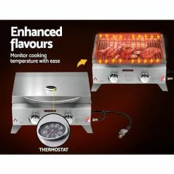 Grillz Portable Gas BBQ LPG Oven Camping Cooker Grill 2 Burners Stove Outdoor 14 Grillz Portable Gas BBQ LPG Oven Camping Cooker Grill 2 Burners Stove Outdoor -Barbeques shop V9pKQptjNzutpalgQC8ouyxJo