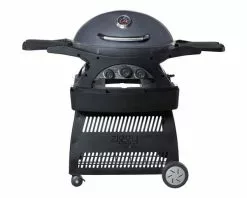 Ziggy By Ziegler And Brown Ziggy Classic Triple Grill LPG BBQ On Cart (Gunmetal Grey)