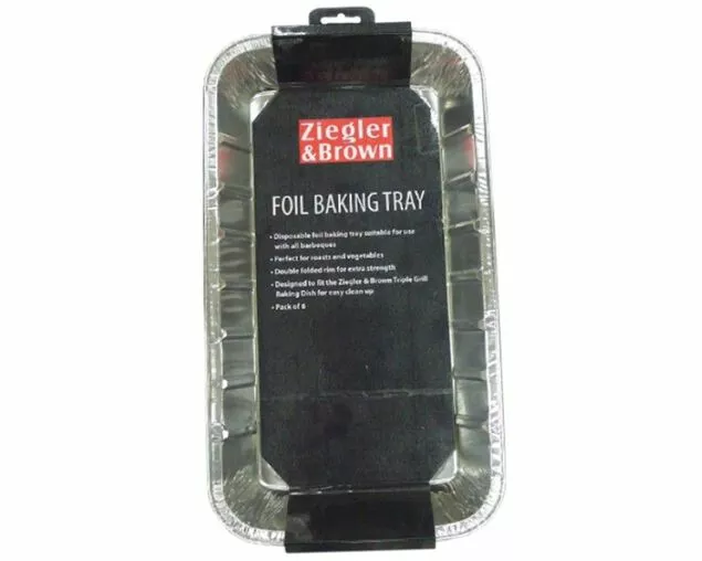 Ziegler And Brown Ziegler & Brown 6pk Foil Baking Tray 1 Ziegler And Brown Ziegler & Brown 6pk Foil Baking Tray
