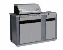 Ziegler And Brown Ziegler & Brown Turbo Elite 5 Bnr On Alustone Kitchen Island With Side Burner