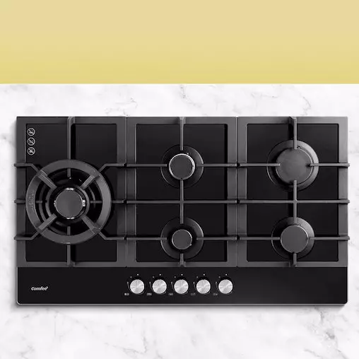 Comfee Gas Cooktop 5 Burner Kitchen Gas Hob Cook Top Trivets Stove Black NG LPG 2 Comfee Gas Cooktop 5 Burner Kitchen Gas Hob Cook Top Trivets Stove Black NG LPG - Image 2
