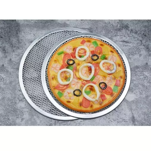 SOGA 12-inch Round Seamless Aluminium Nonstick Commercial Grade Pizza Screen Baking Pan 2 SOGA 12-inch Round Seamless Aluminium Nonstick Commercial Grade Pizza Screen Baking Pan - Image 2