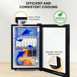 Kolner 70L Mini Bar Fridge Glass Door Beverage Cooler Drinks Refrigerator -Barbeques shop n3YYCwVWMF8wIYgYyAFlMPJPY