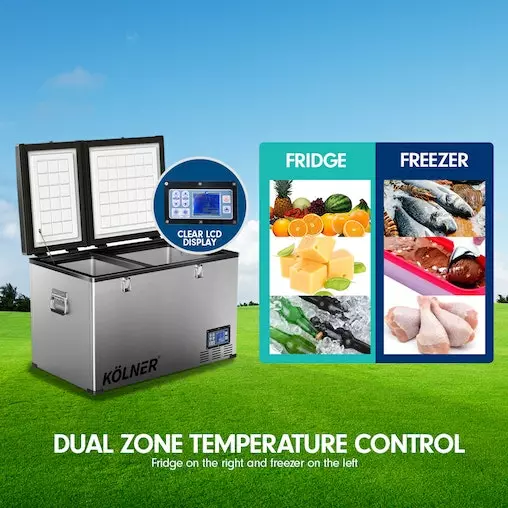 Kolner 125L Portable Camping Fridge And Freezer 12v-240v 3 Kolner 125L Portable Camping Fridge And Freezer 12v-240v - Image 3