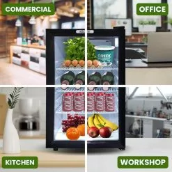 Kolner 70L Mini Bar Fridge Glass Door Beverage Cooler Drinks Refrigerator -Barbeques shop srrL2p9WKYzbJRH6aYs1O0bo8