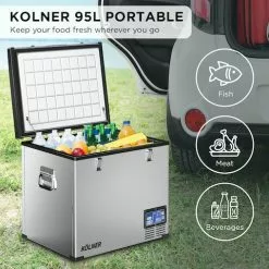 Kolner 95L Stainless Steel Portable Fridge Chest Freezer -Barbeques shop uv9No hGYBlR5MHEpZXpFJKNA