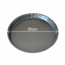 SOGA 8-inch Round Black Steel Non-stick Pizza Tray Oven Baking Plate Pan -Barbeques shop vTNUe3p789k1Yvx2B5e4csFLs 1