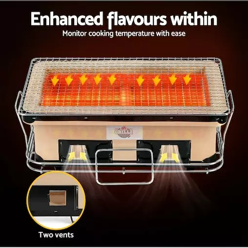 Grillz Ceramic BBQ Grill Smoker Hibachi 4 Grillz Ceramic BBQ Grill Smoker Hibachi - Image 4