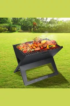 Moyasu Portable Charcoal BBQ Grill Outdoor Camping Barbecue Set Picnic Foldable -Barbeques shop 0c74c6af31fa418cb5be6729d56150cb 7